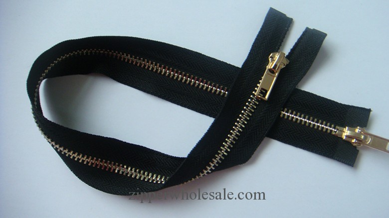 zipper with double sliders wholesale