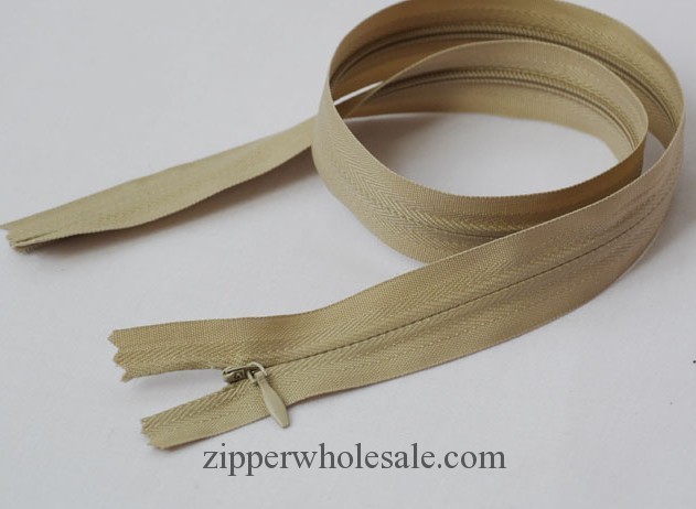 conceal zippers with fabric tape wholesale