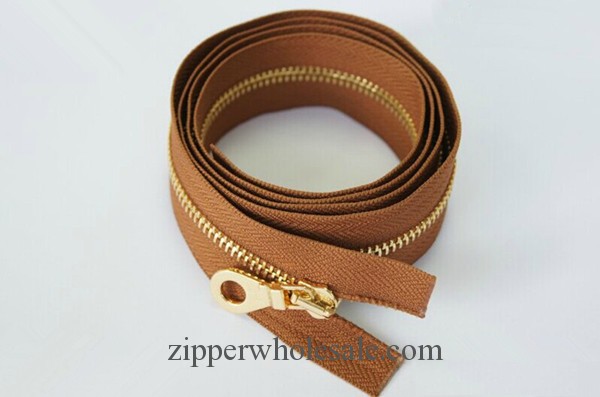 golden metal zippers open end gold metal zippers
