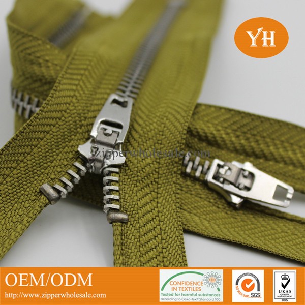 wholesale metal zippers for pants jeans with YG slider