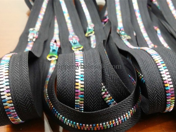 multi color metal zipper chain wholesale