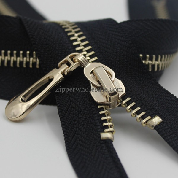 close end metal zippers for bags wholesale