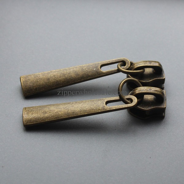 antique brass long zipper pulls wholesale