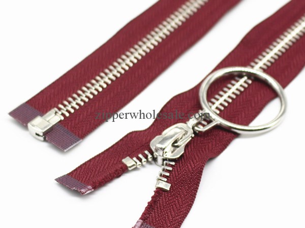 #5 metal separating zippers wholesale